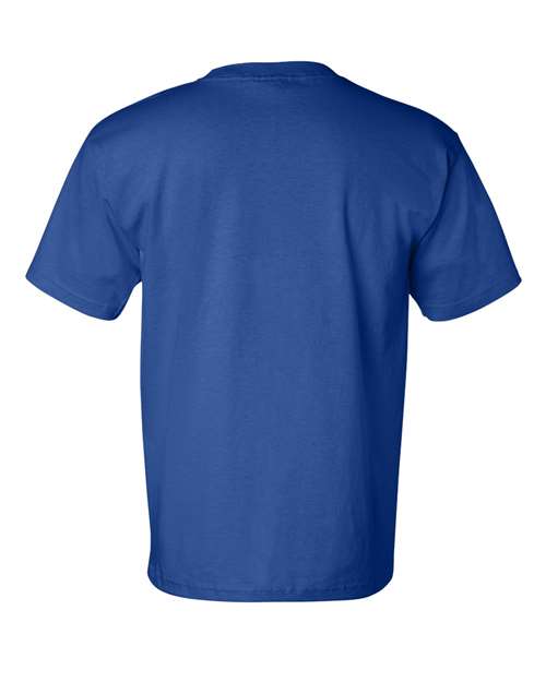 Unisex USA-Made Pocket T-Shirt - Royal Blue Back