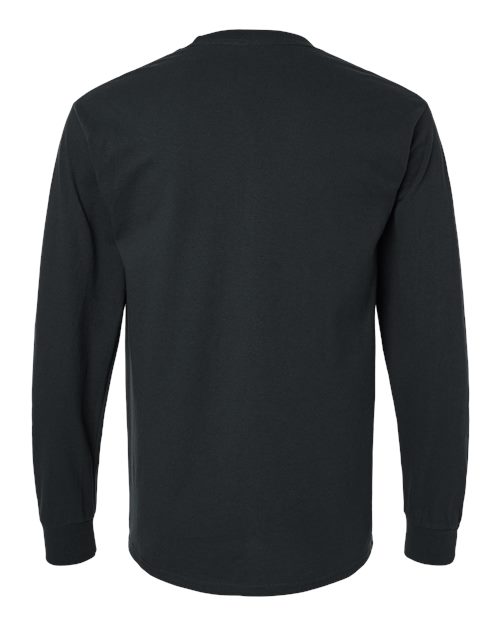Gildan Unisex Ultra Cotton® Long Sleeve Pocket T-Shirt - Back