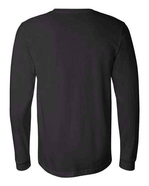 Unisex Jersey Long Sleeve Tee - Black Back