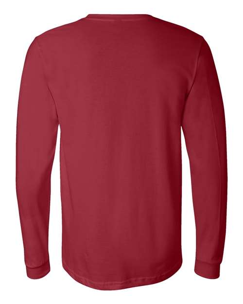 Unisex Jersey Long Sleeve Tee - Cardinal Back