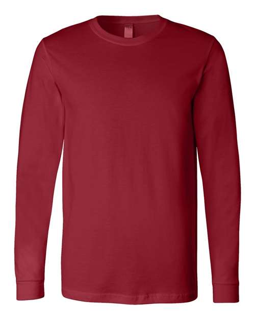 Unisex Jersey Long Sleeve Tee - Cardinal Front