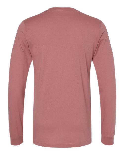 Unisex Jersey Long Sleeve Tee - Mauve Back