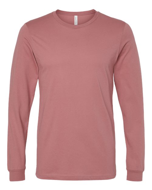 Unisex Jersey Long Sleeve Tee - Mauve Front