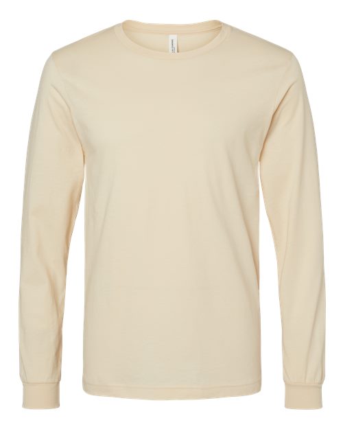Unisex Jersey Long Sleeve Tee - Soft Cream Front