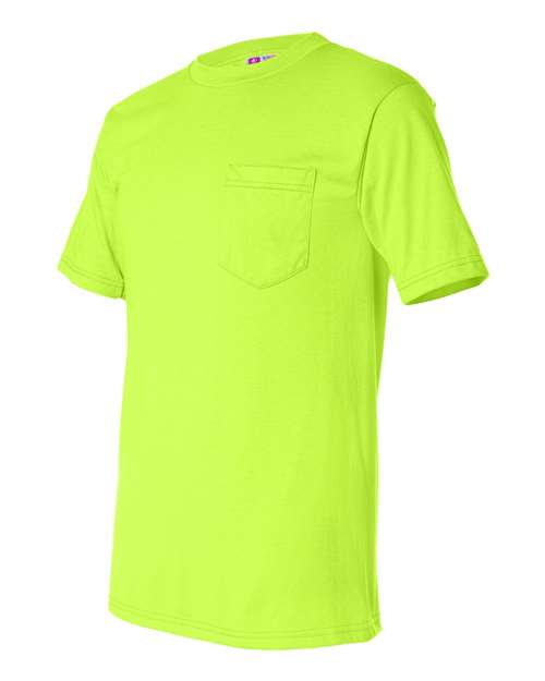 Bayside Unisex USA-Made 50/50 Pocket T-Shirt - Side