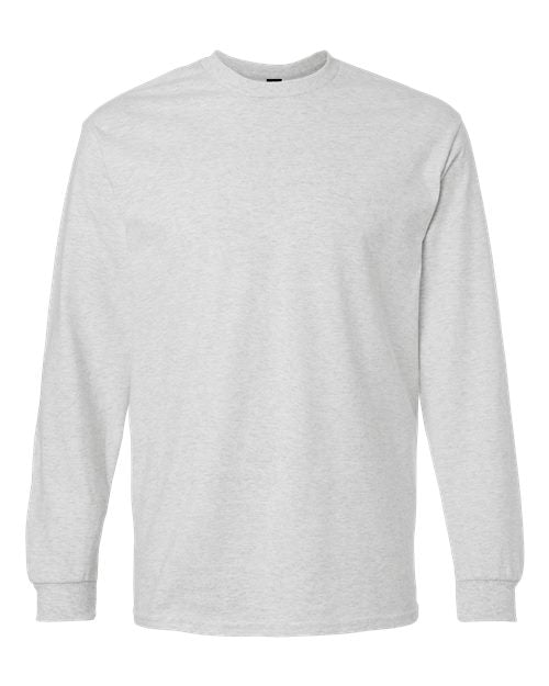 Gildan Unisex Ultra Cotton® Long Sleeve T-Shirt - Ash Front