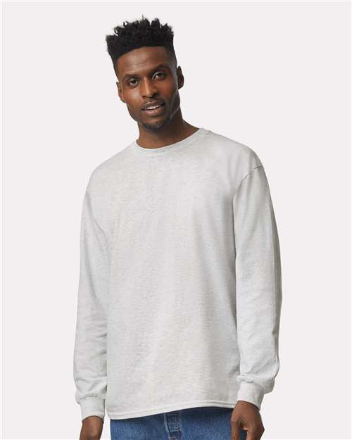 Gildan Unisex Ultra Cotton® Long Sleeve T-Shirt - Model Front