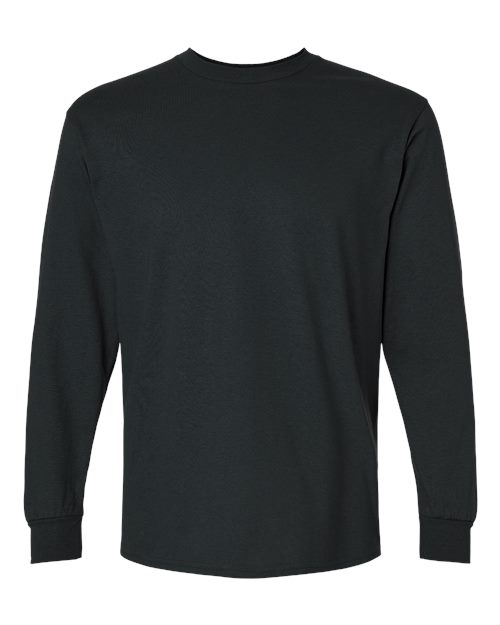Gildan Unisex Ultra Cotton® Long Sleeve T-Shirt - Black Front