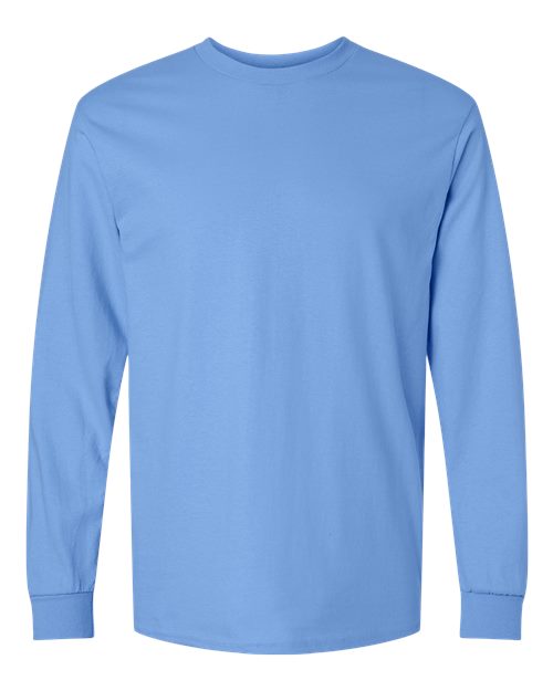 Gildan Unisex Ultra Cotton® Long Sleeve T-Shirt - Carolina Blue Front