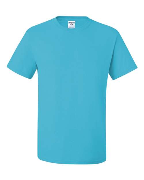 Unisex Dri-Power® 50/50 T-Shirt - Aquatic Blue Front