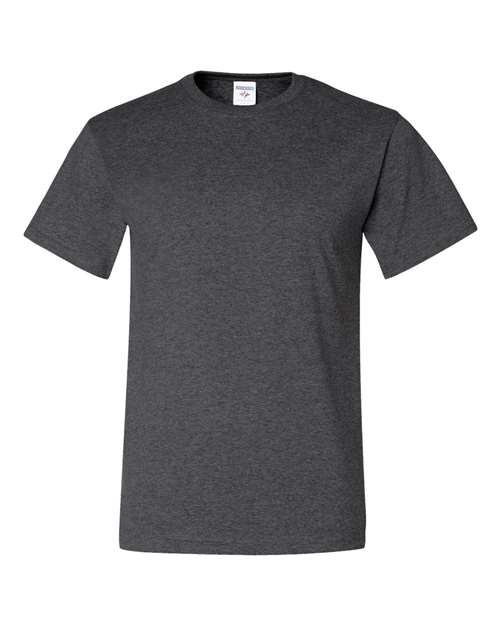 Unisex Dri-Power® 50/50 T-Shirt - Black Heather Front