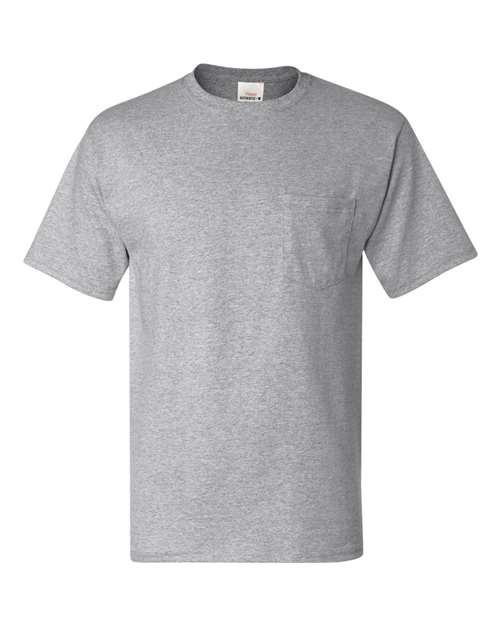 Men's Authentic Pocket T-Shirt - Light Steel Front