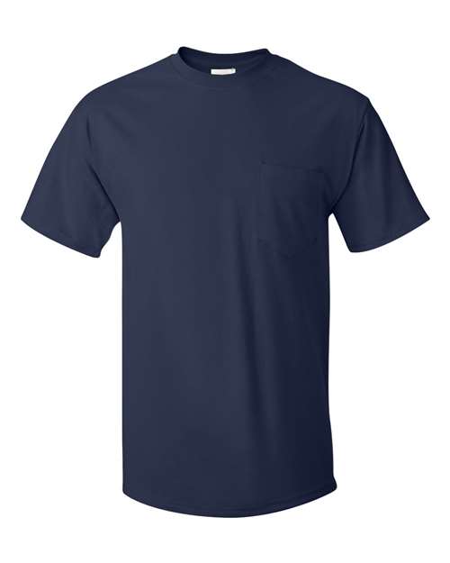 Men's Authentic Pocket T-Shirt - Navy Front