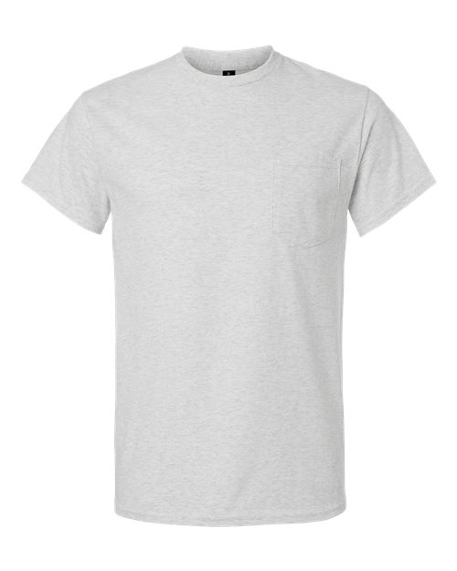 Gildan Unisex Ultra Cotton® Pocket T-Shirt - Ash Front
