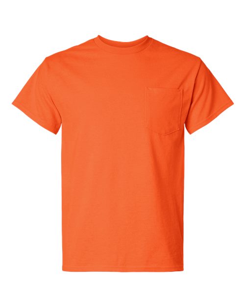 Gildan Unisex Ultra Cotton® Pocket T-Shirt - Orange Front