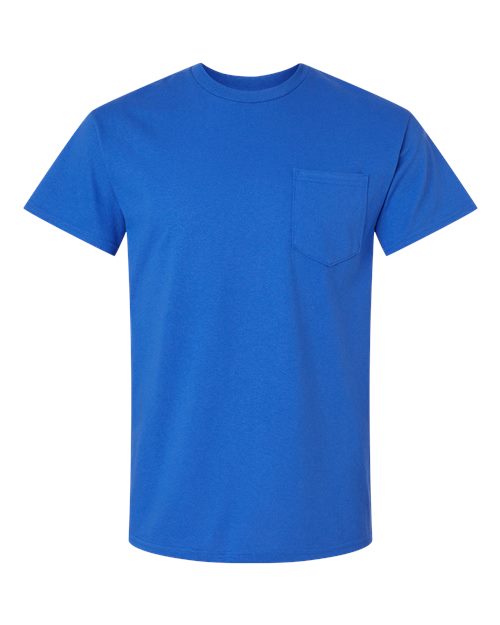 Gildan Unisex Ultra Cotton® Pocket T-Shirt - Royal Front