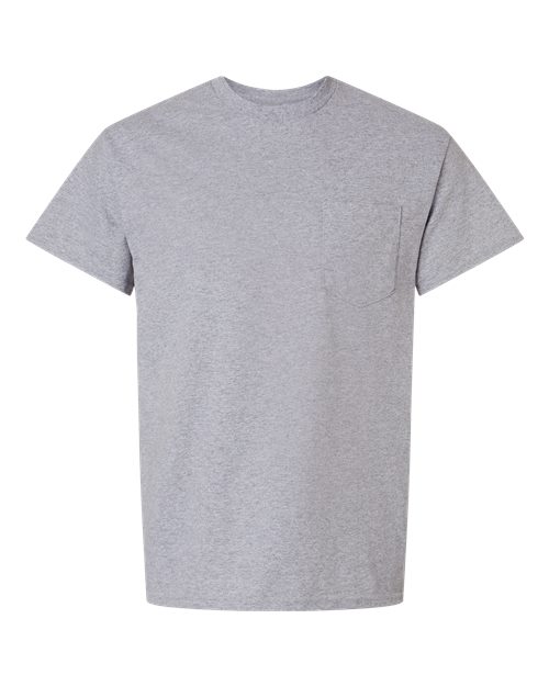 Gildan Unisex Ultra Cotton® Pocket T-Shirt - Sport Grey Front