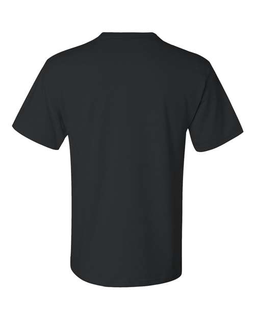 Unisex Dri-Power® 50/50 Pocket T-Shirt - Black Back