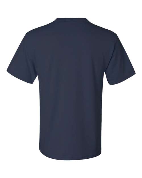 Unisex Dri-Power® 50/50 Pocket T-Shirt - J. Navy Back