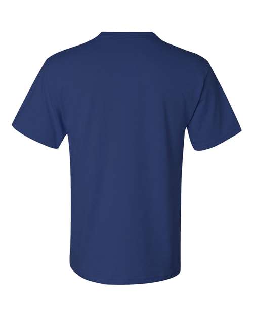 Unisex Dri-Power® 50/50 Pocket T-Shirt - Royal Back