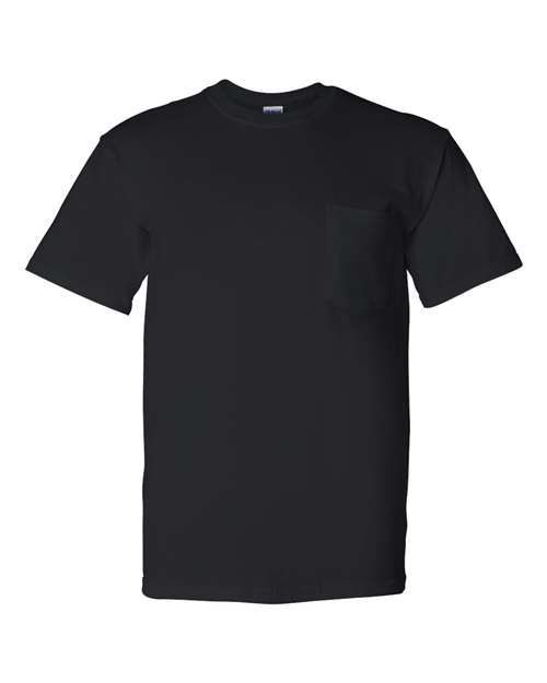 Gildan Unisex DryBlend® Pocket T-Shirt - Black Front