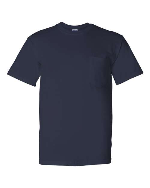 Gildan Unisex DryBlend® Pocket T-Shirt - Navy Front