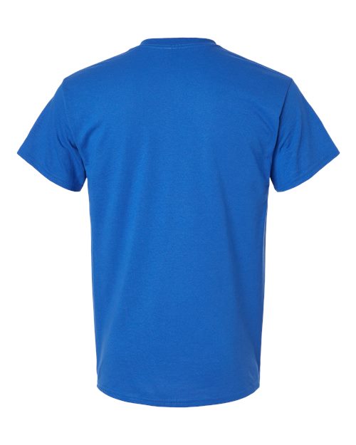 Unisex DryBlend® Pocket T-Shirt - Royal Back