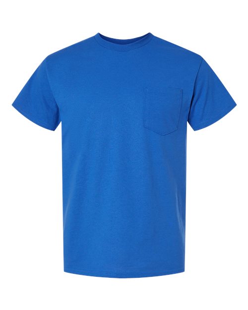 Gildan Unisex DryBlend® Pocket T-Shirt - Royal Front