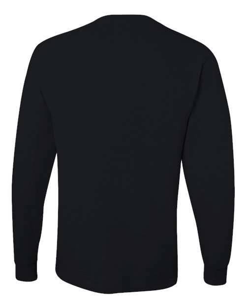 Unisex Dri-Power® Long Sleeve 50/50 T-Shirt - Black Back