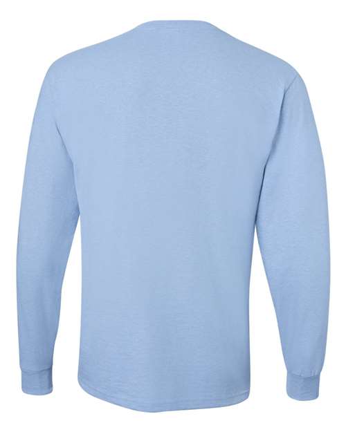 Unisex Dri-Power® Long Sleeve 50/50 T-Shirt - Light Blue Back