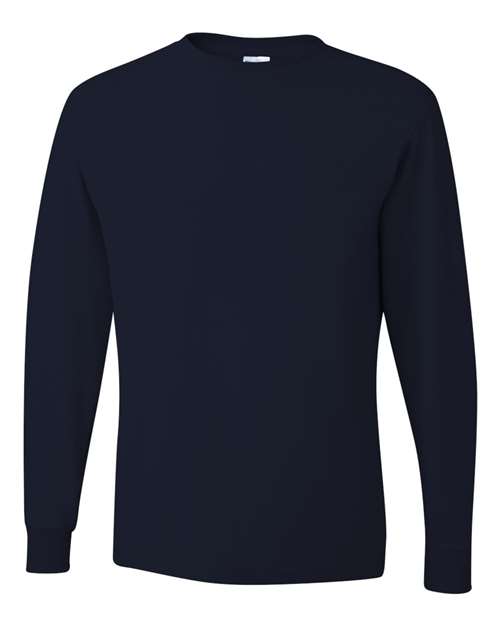 Unisex Dri-Power® Long Sleeve 50/50 T-Shirt - J. Navy Front