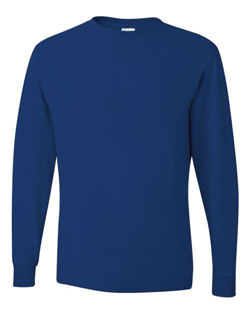 Unisex Dri-Power® Long Sleeve 50/50 T-Shirt - Royal Front