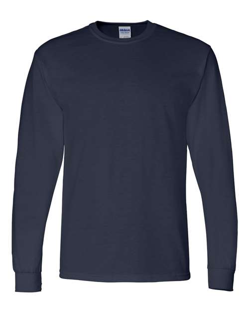 Gildan Unisex DryBlend® 50/50 Long Sleeve T-Shirt - Navy Front