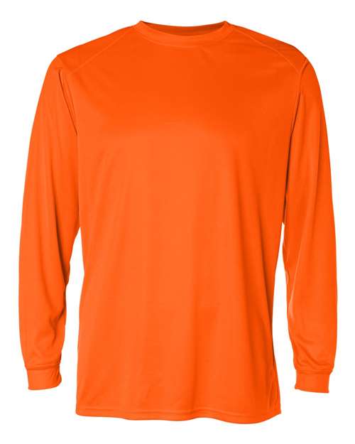 Unisex B-Core Long Sleeve T-Shirt - Safety Orange Front