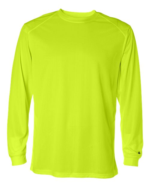 Unisex B-Core Long Sleeve T-Shirt - Safety Yellow Front