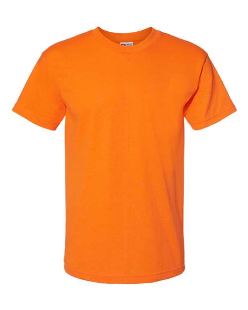 Unisex USA-Made 50/50 T-Shirt - Safety Orange Front