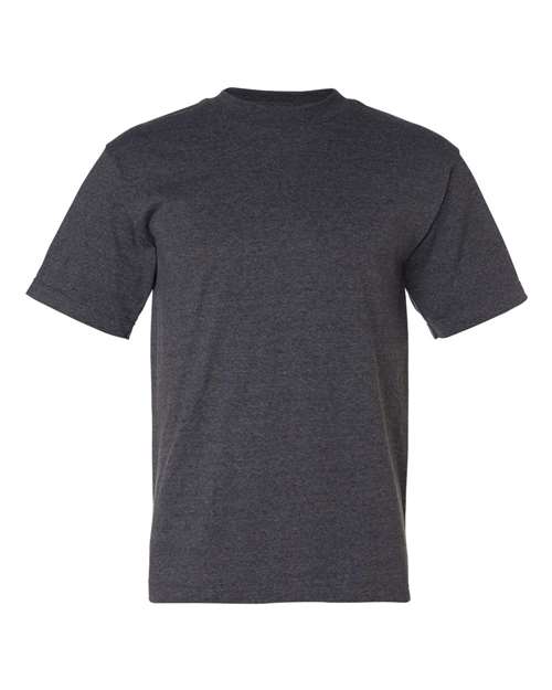 Unisex USA-Made 50/50 T-Shirt - Charcoal Heather Front