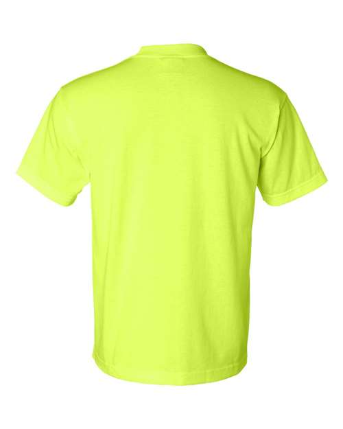 Unisex USA-Made 50/50 T-Shirt - Safety Green Back