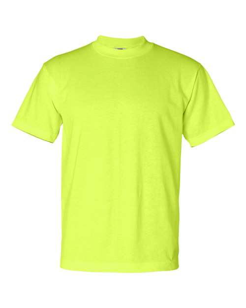 Unisex USA-Made 50/50 T-Shirt - Safety Green Front