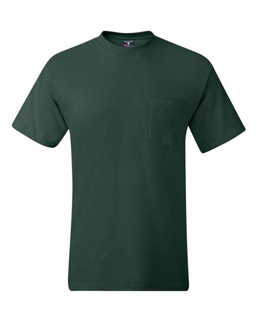 Men's Beefy-T® Pocket T-Shirt - Deep Forest Front