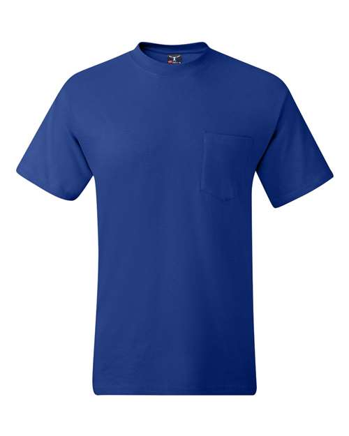 Men's Beefy-T® Pocket T-Shirt - Deep Royal Front