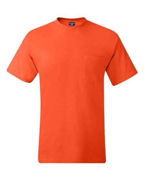 Men's Beefy-T® Pocket T-Shirt - Orange Front