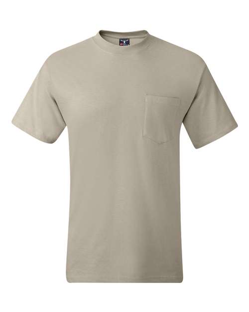 Men's Beefy-T® Pocket T-Shirt - Sand Front