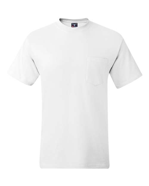 Men's Beefy-T® Pocket T-Shirt - White Front