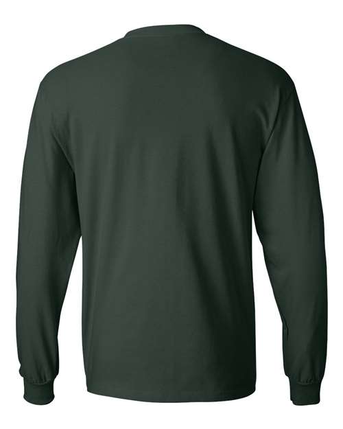Unisex Beefy-T® Long Sleeve T-Shirt - Deep Forest Back