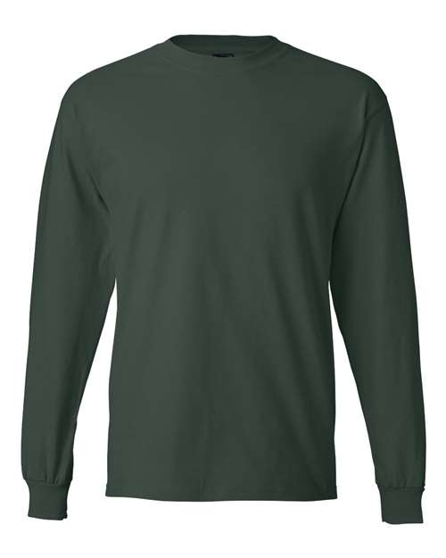 Unisex Beefy-T® Long Sleeve T-Shirt - Deep Forest Front