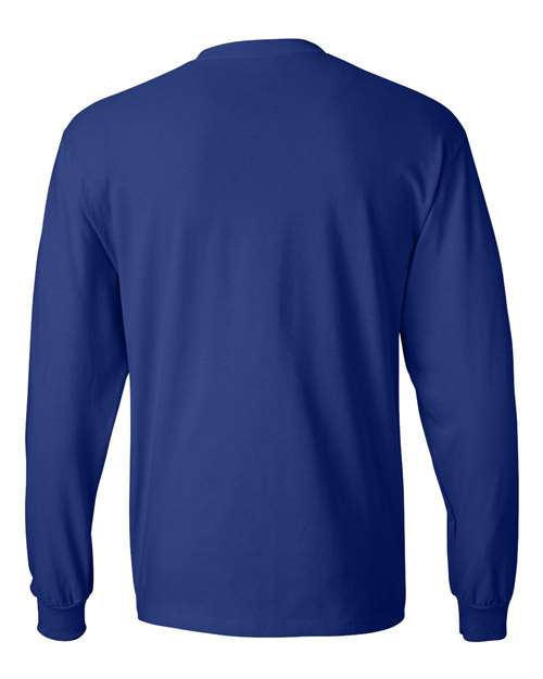 Unisex Beefy-T® Long Sleeve T-Shirt - Deep Royal Back