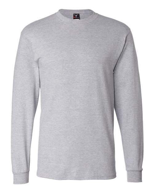 Unisex Beefy-T® Long Sleeve T-Shirt - Light Steel Front
