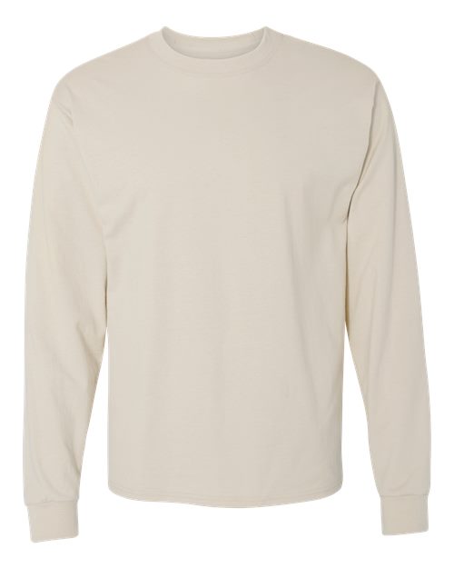 Unisex Beefy-T® Long Sleeve T-Shirt - Sand Front