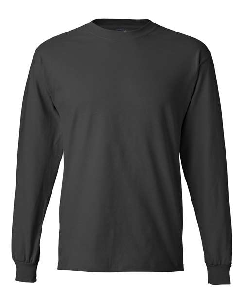 Unisex Beefy-T® Long Sleeve T-Shirt - Smoke Grey Front